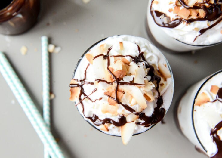 Boozy Coconut Milkshakes