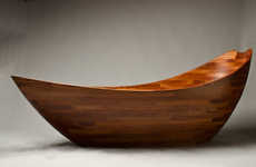 Luxurious Wooden Bathtubs