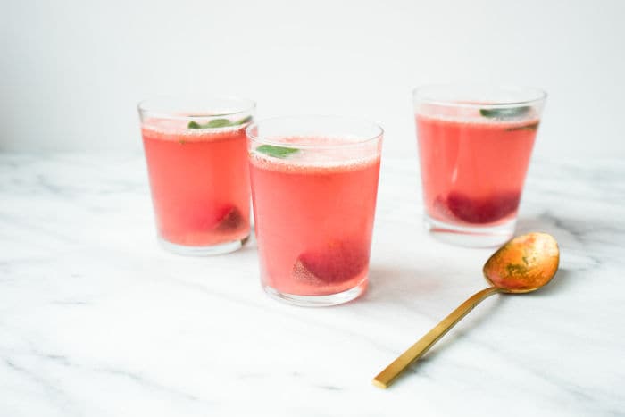 Plum Spritzer Mocktails