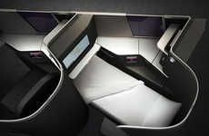 Flat-Comfort Airplane Seats