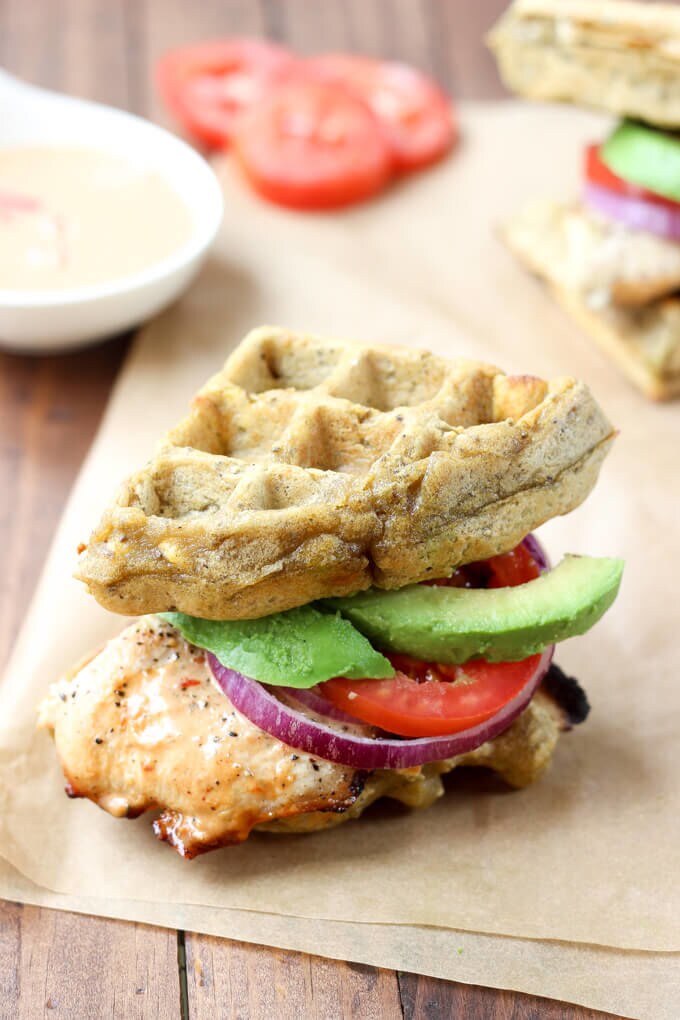 Paleo Waffle Sandwiches