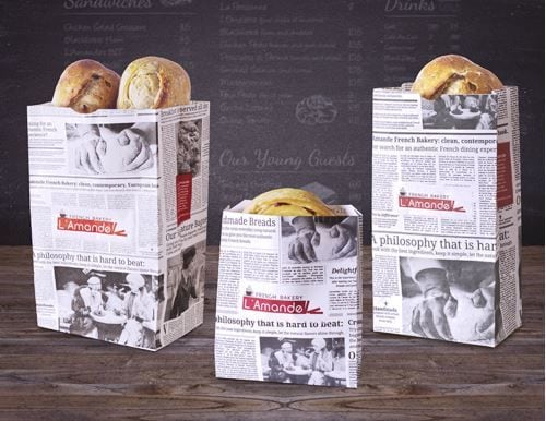 Newspaper Bread Packaging