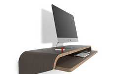 Wall-Mounted Floating Desks