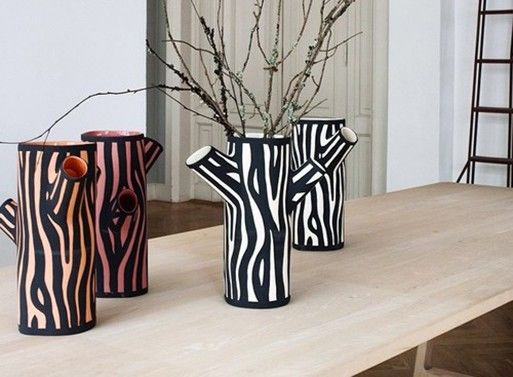 Tree Trunk Vases : tree trunk vase