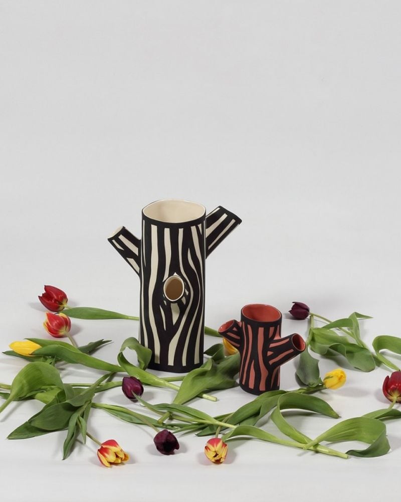 Tree Trunk Vases : tree trunk vase