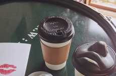 Face-Shaped Coffee Lids