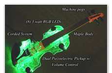 Illuminated LED Violins