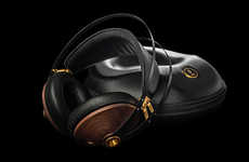 Elegant Wooden Headphones