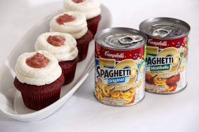 Canned Pasta Cupcakes