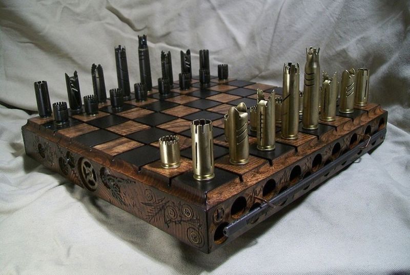 Steampunk-Inspired Chess Sets