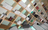 Vaulted Library Shelves Image 3