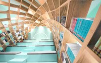 Vaulted Library Shelves Image 5