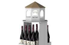Lighthouse-Inspired Wine Displays