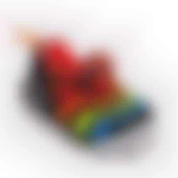 Rubberized Rainbow Sneakers
