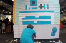 Galactic Pixel Paper Murals