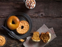 Festive Pumpkin Bagel Menus Image 2