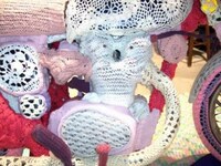 Knitted Pink Bike Socks Image 5