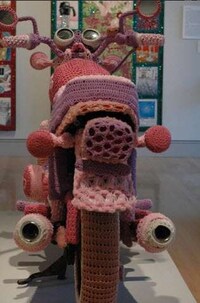 Knitted Pink Bike Socks Image 8