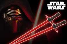 Three-Pronged Galactic Chopsticks