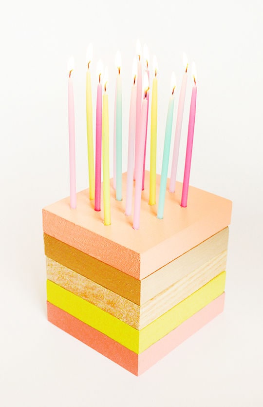 Wooden Birthday Cakes