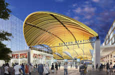 Petal-Shaped Train Stations