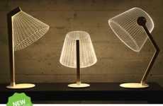 Illusory Wireframe Lamps
