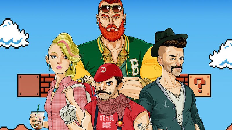 Hipster Video Game Characters