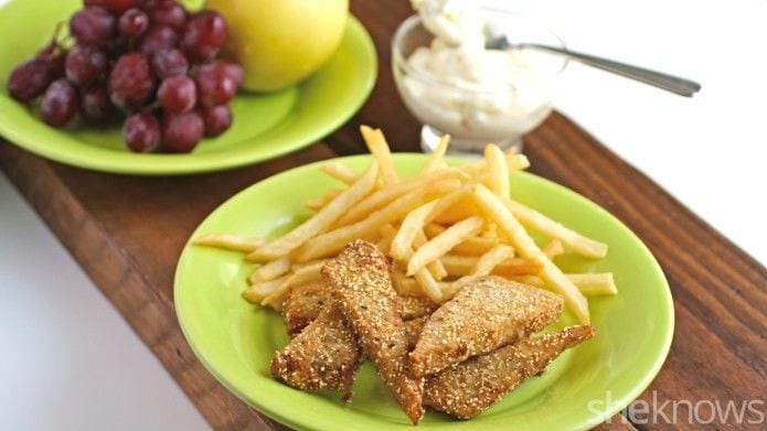 Vegetarian Tempeh Fish Sticks