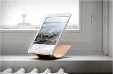 Sustainably Curved Tablet Stands