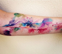 Technicolor Watercolor Tattoos Image 3