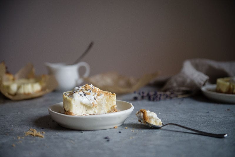 Floral Goat Cheesecakes