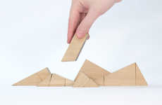 Reusable Wooden Landscape Puzzles