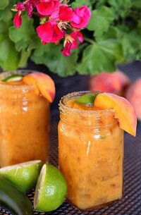 Peachy Jalapeno Margaritas Image 2