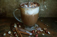 Hazelnut Pumpkin Hot Chocolates