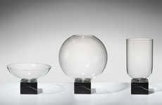 Minimal Glass Marble Vases