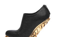 3D-Printed Gold Pumps
