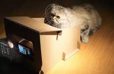 Cardboard Cat Feeders