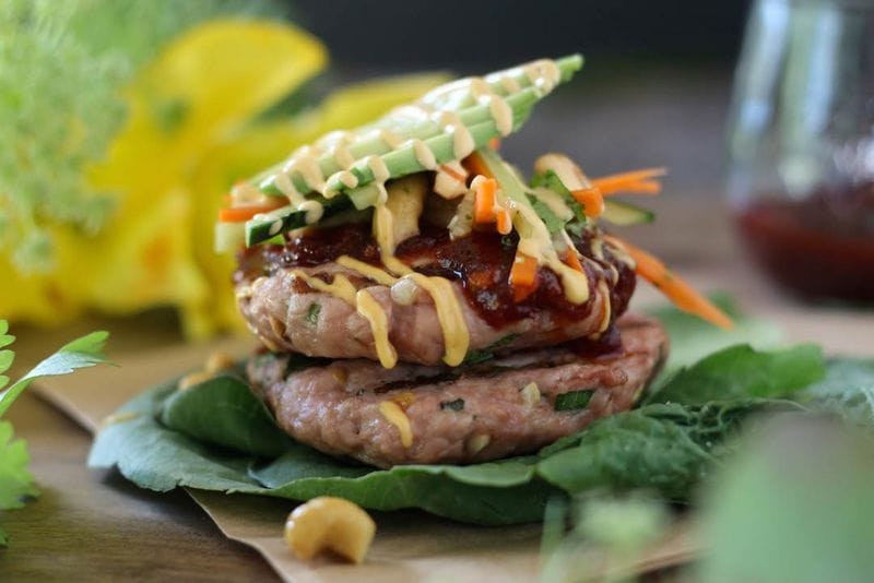 Bunless Thai Burgers