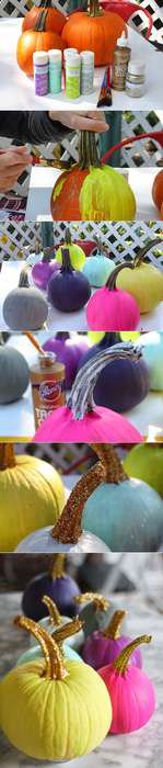 Glitter Pumpkin Decorations Image 2