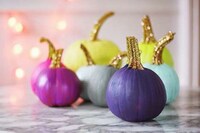 Glitter Pumpkin Decorations Image 3