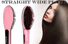 Hair Brush Straighteners