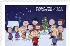 Cartoon Christmas Stamps