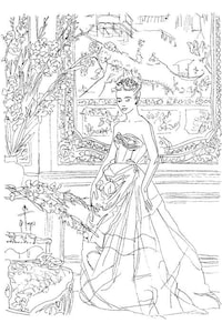 Haute Couture Coloring Books Image 2