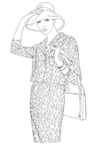 Haute Couture Coloring Books Image 4