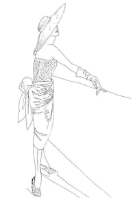 Haute Couture Coloring Books Image 5
