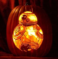 Painted Droid Pumpkins Image 3