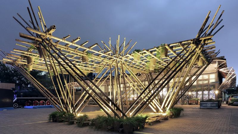 Bamboo Cane Pavilions