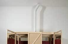 Speakeasy-Inspired Cabinets