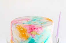 Whimsical Watercolor Cakes