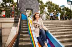 Rainbow-Colored Commuter Slides